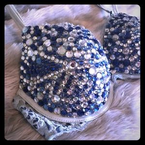 Blue & Silver Handmade Festival Top